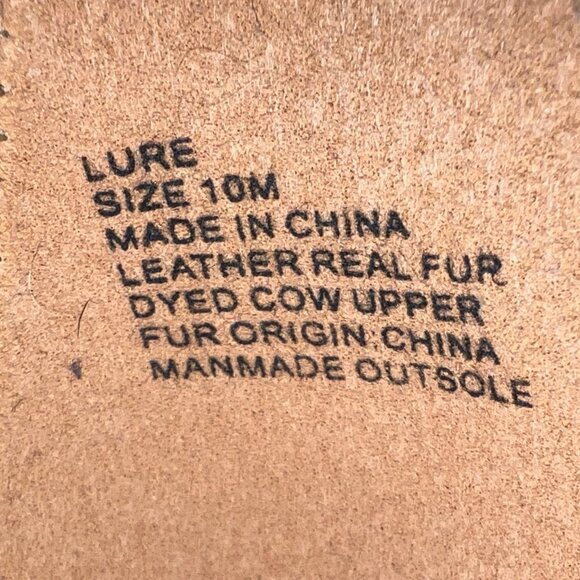 Coconuts by Matisse, "Lure", Tan and Black, Cheetah, Leather & Fur, Sz. 10, EUC - Picture 3 of 11